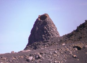 Volcanic chimney in Fogo island, Capeverde