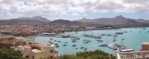Cape Verde Highlights with the bay of Mindelo, Sao Vicente